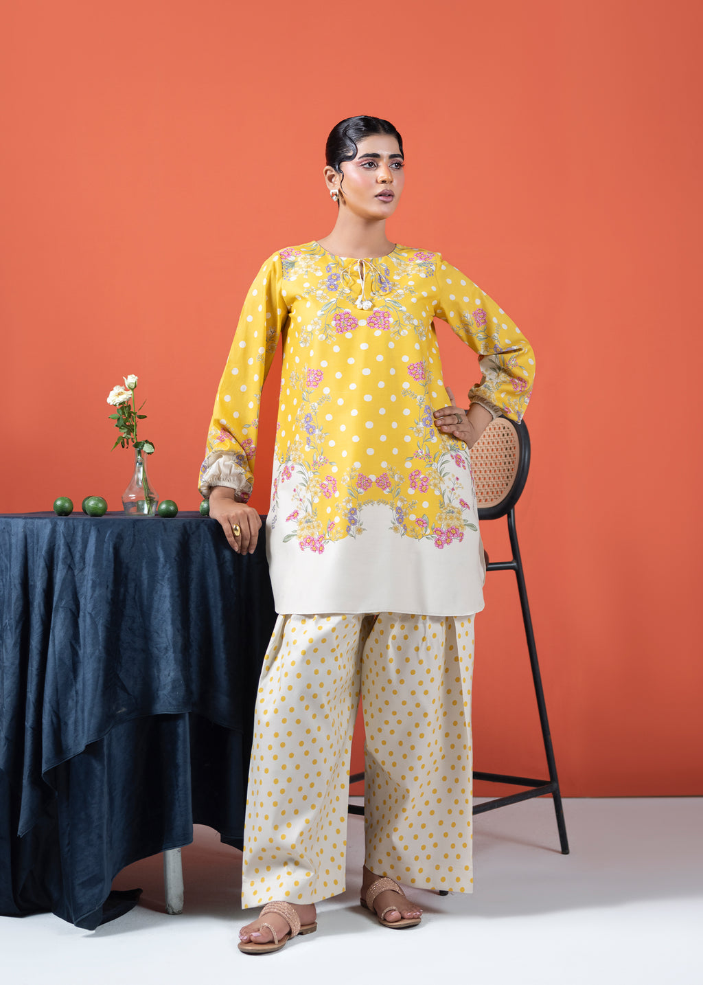 Women's floral printed lawn co-ord outfit