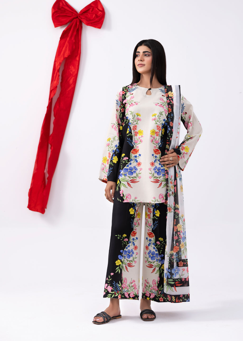 Mono Bloom Co-ord Set
